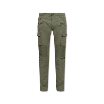 Green Cotton Cargo Pants