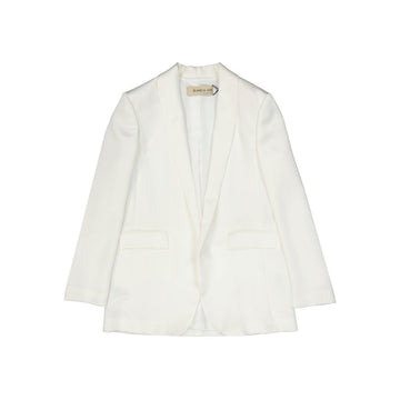 White Polyester Blazer