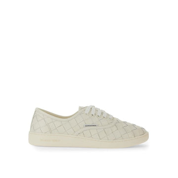 White Calfskin Low Top Sneakers