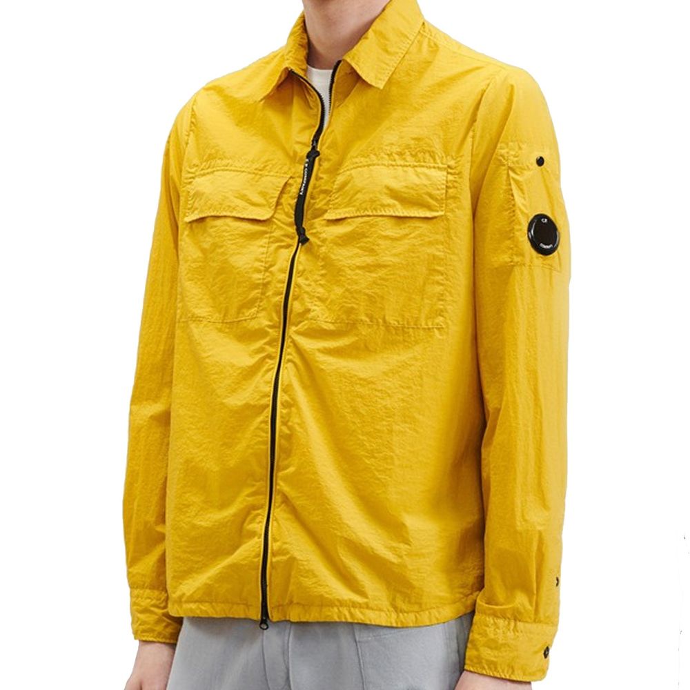 Yellow Polyamide Shell Jacket