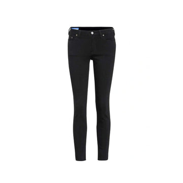 Black Cotton Skinny Jeans