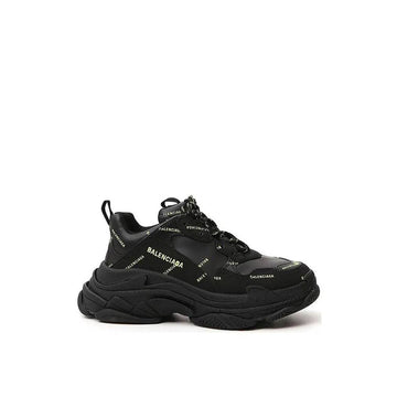 Black Calfskin Chunky Sneakers