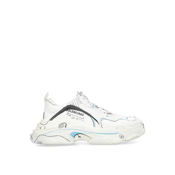 White Calfskin Chunky Sneakers