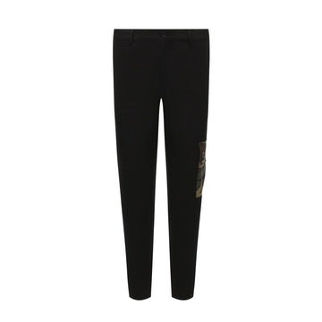 Black Cotton Cargo Pants