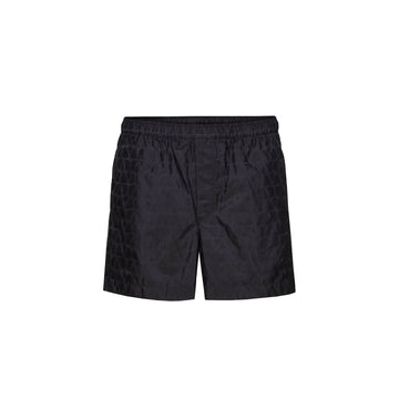 Blue Polyamide Shorts