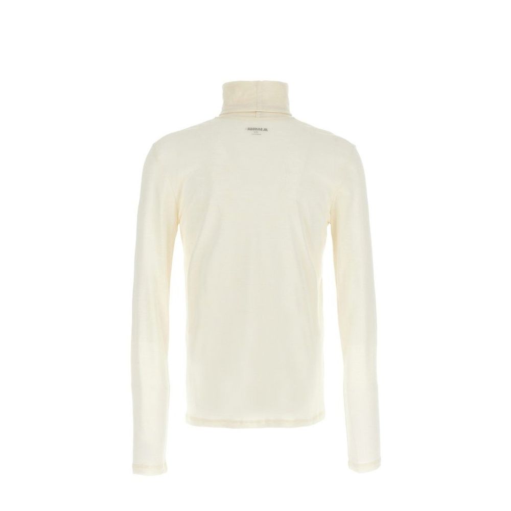 White Polyester Turtleneck