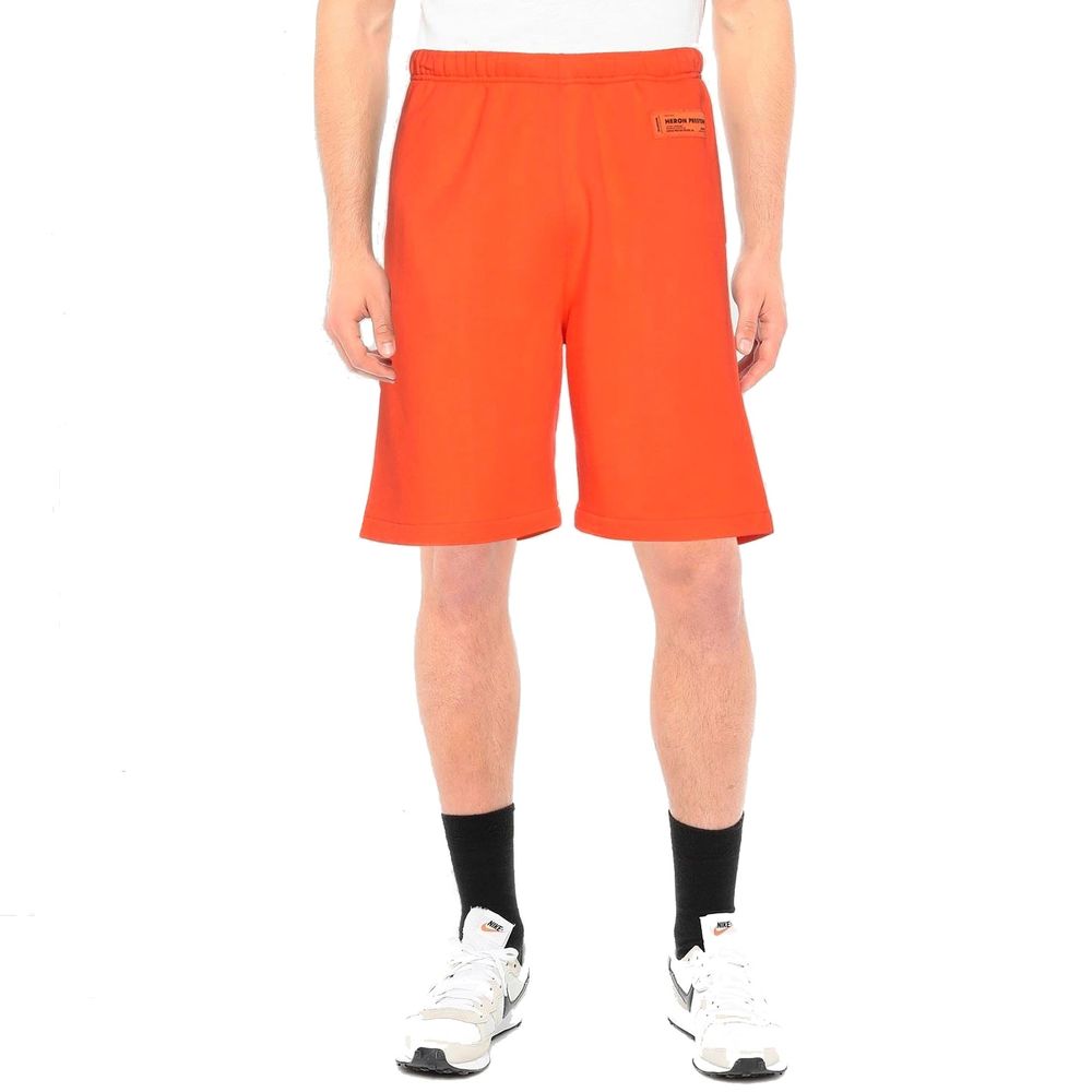 Orange Cotton Shorts