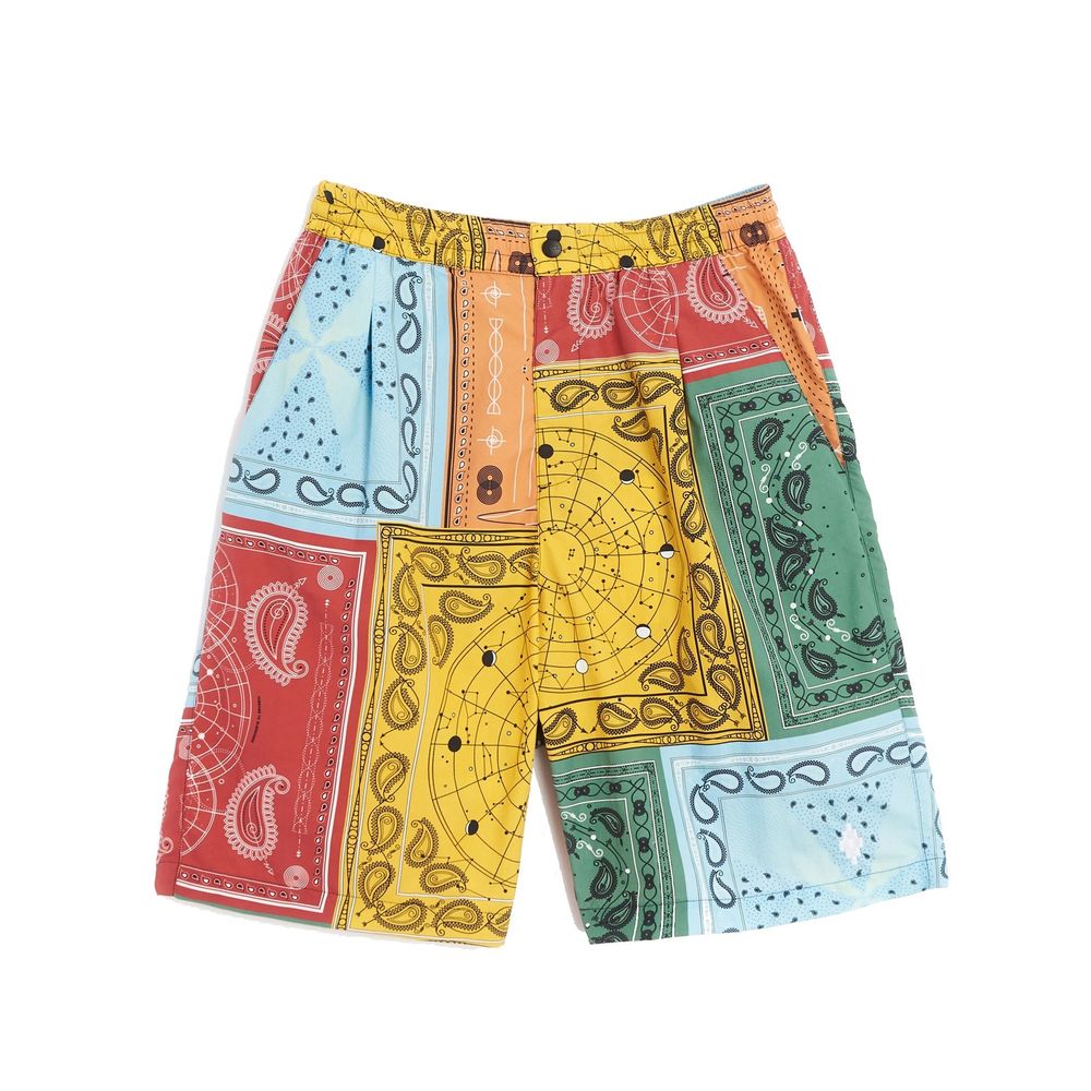Yellow Polyamide Shorts