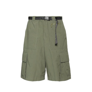 Green Polyamide Cargo Shorts