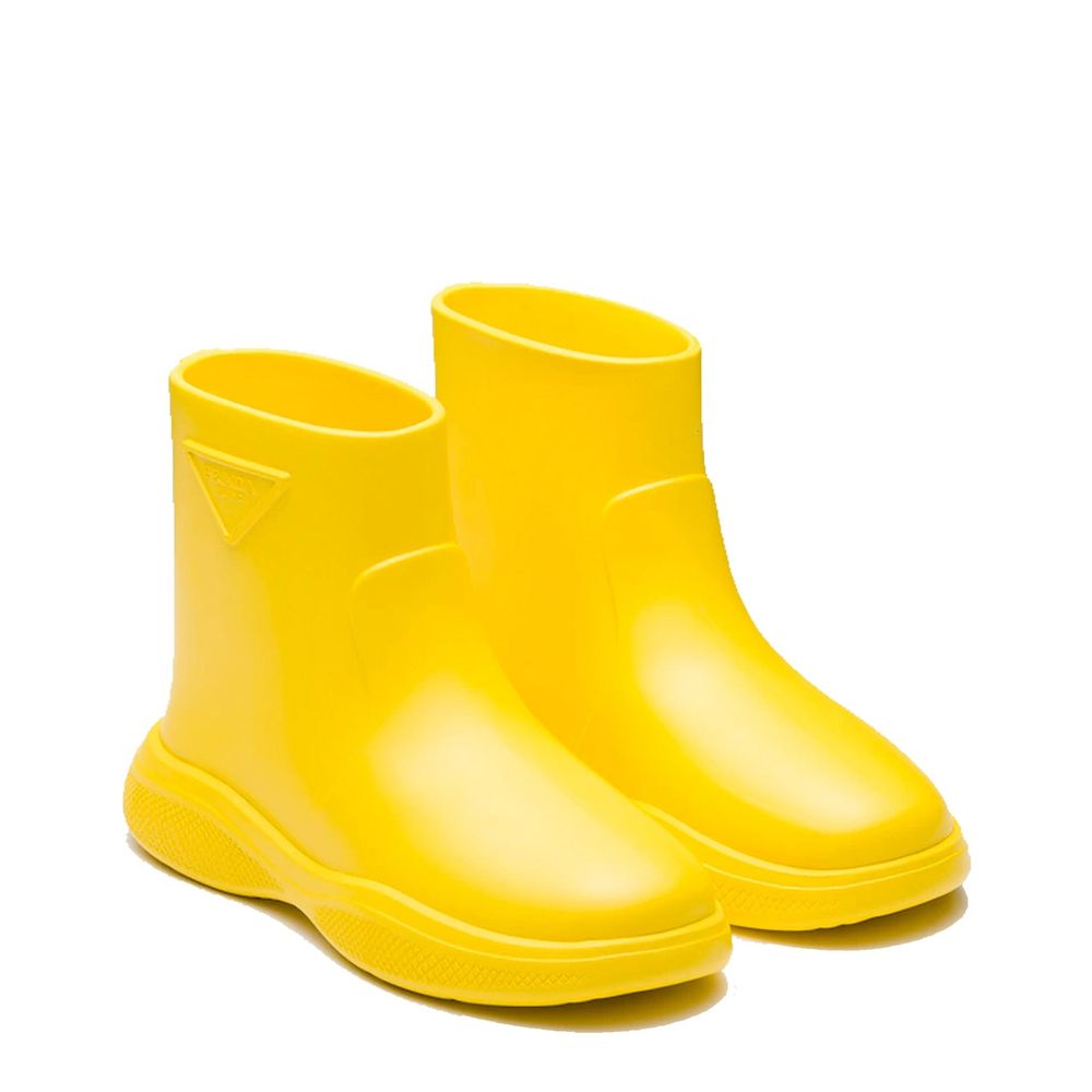 Yellow Rubber Rain Boots