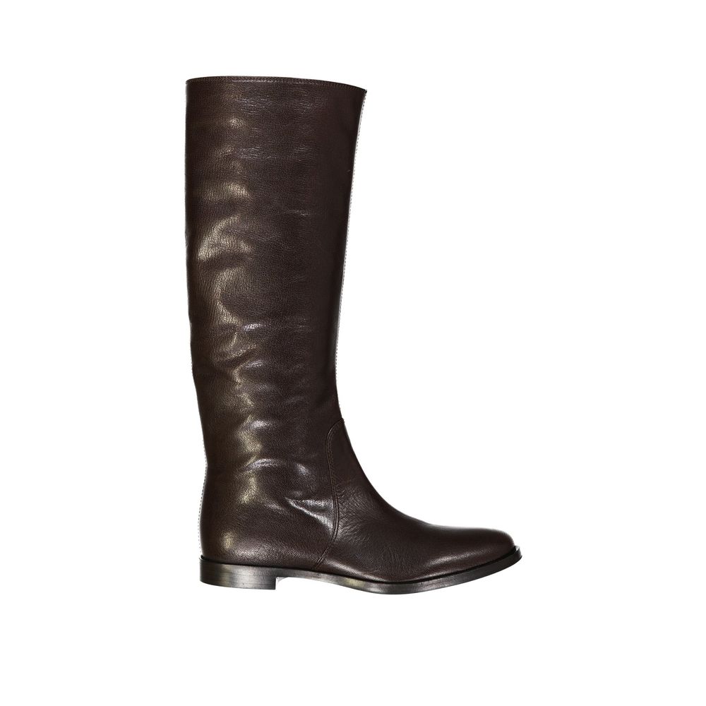 Brown Calfskin Boots