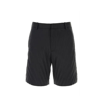 Black Nylon Bermuda Shorts
