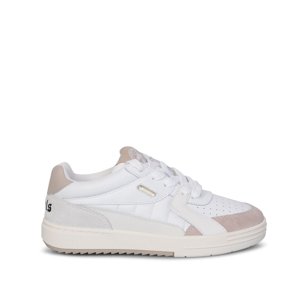 White Calfskin Low Top Sneakers