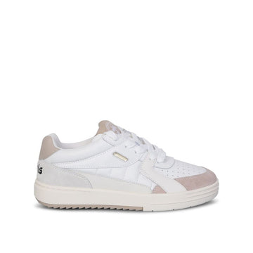 White Calfskin Low Top Sneakers