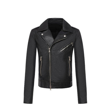 Black Leather Biker Jacket