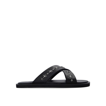 Black Calfskin Sandals