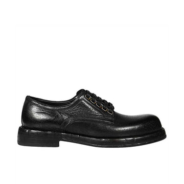 Black Leather Oxfords And Derbies