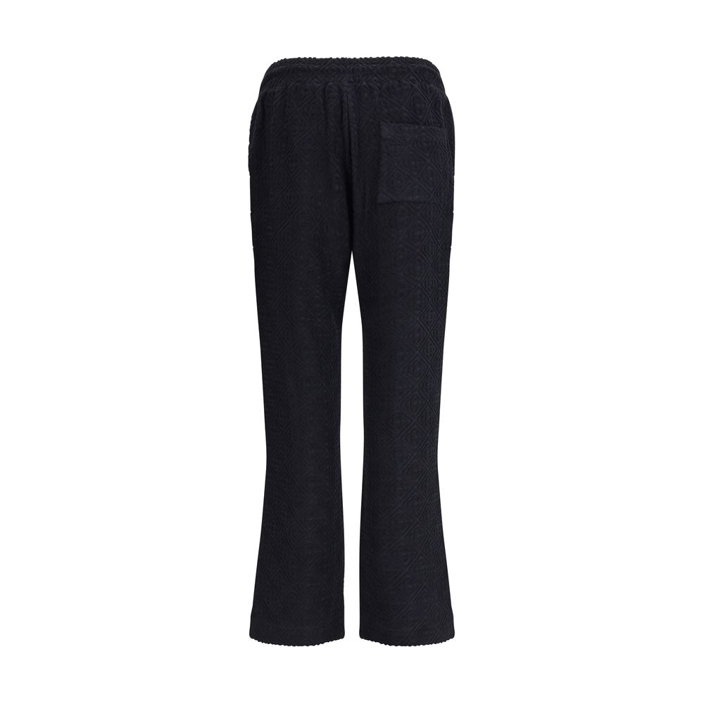 Black Cotton Athletic Pants