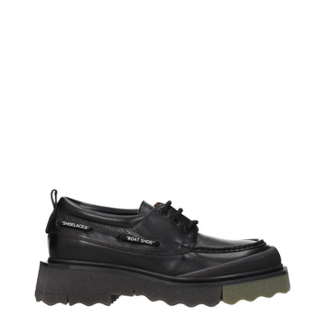 Black Leather Slip-On Loafers