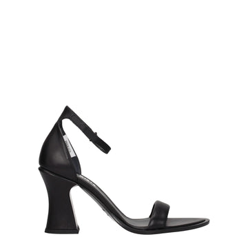 Black Leather Sandals