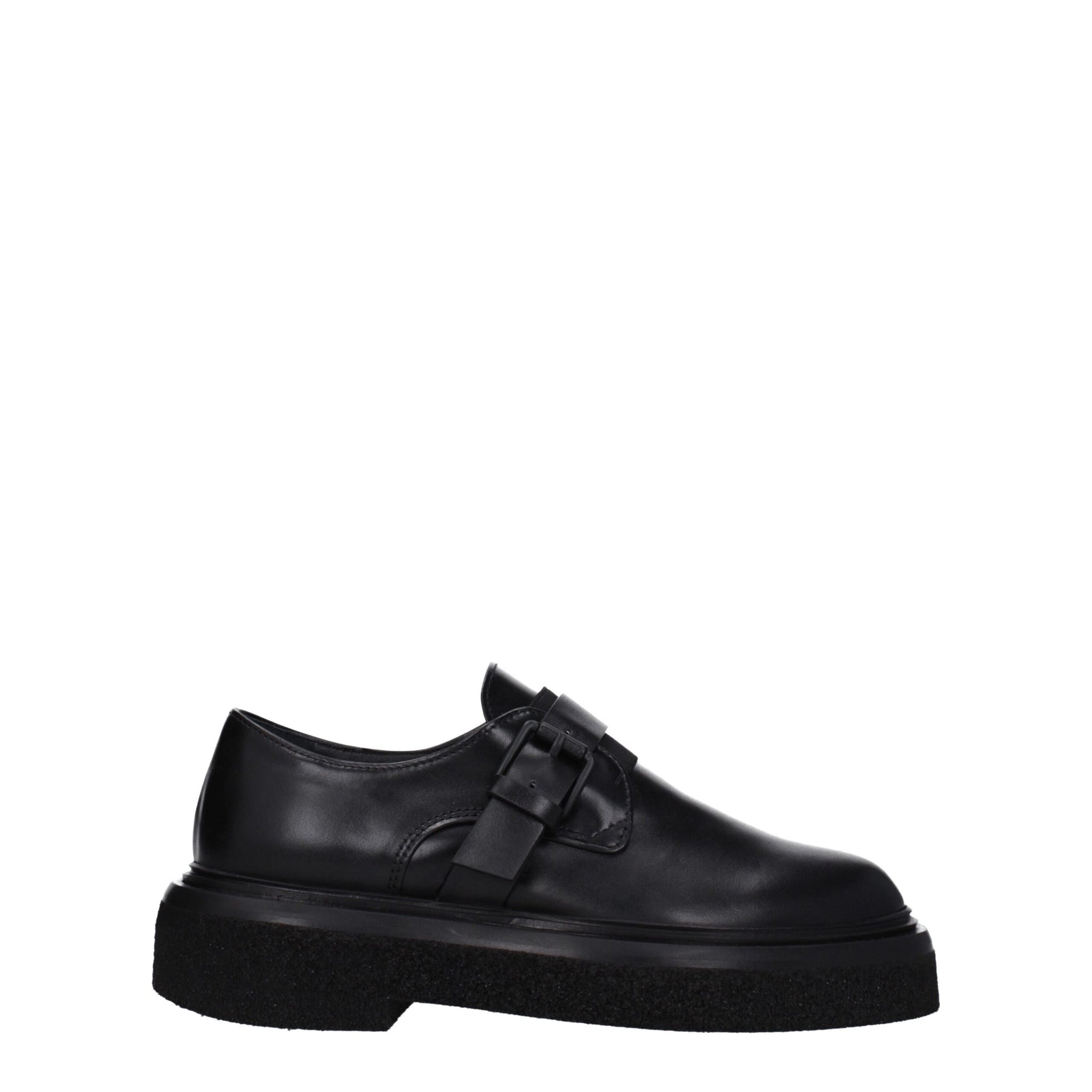 Black Leather Oxfords And Derbies