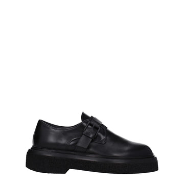 Black Leather Oxfords And Derbies