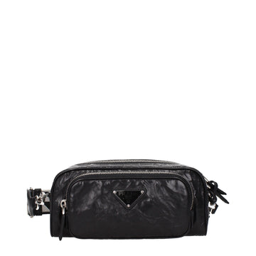 Black Leather Crossbody Bag