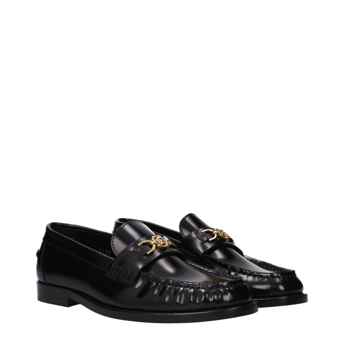 Black Leather Slip-On Loafers