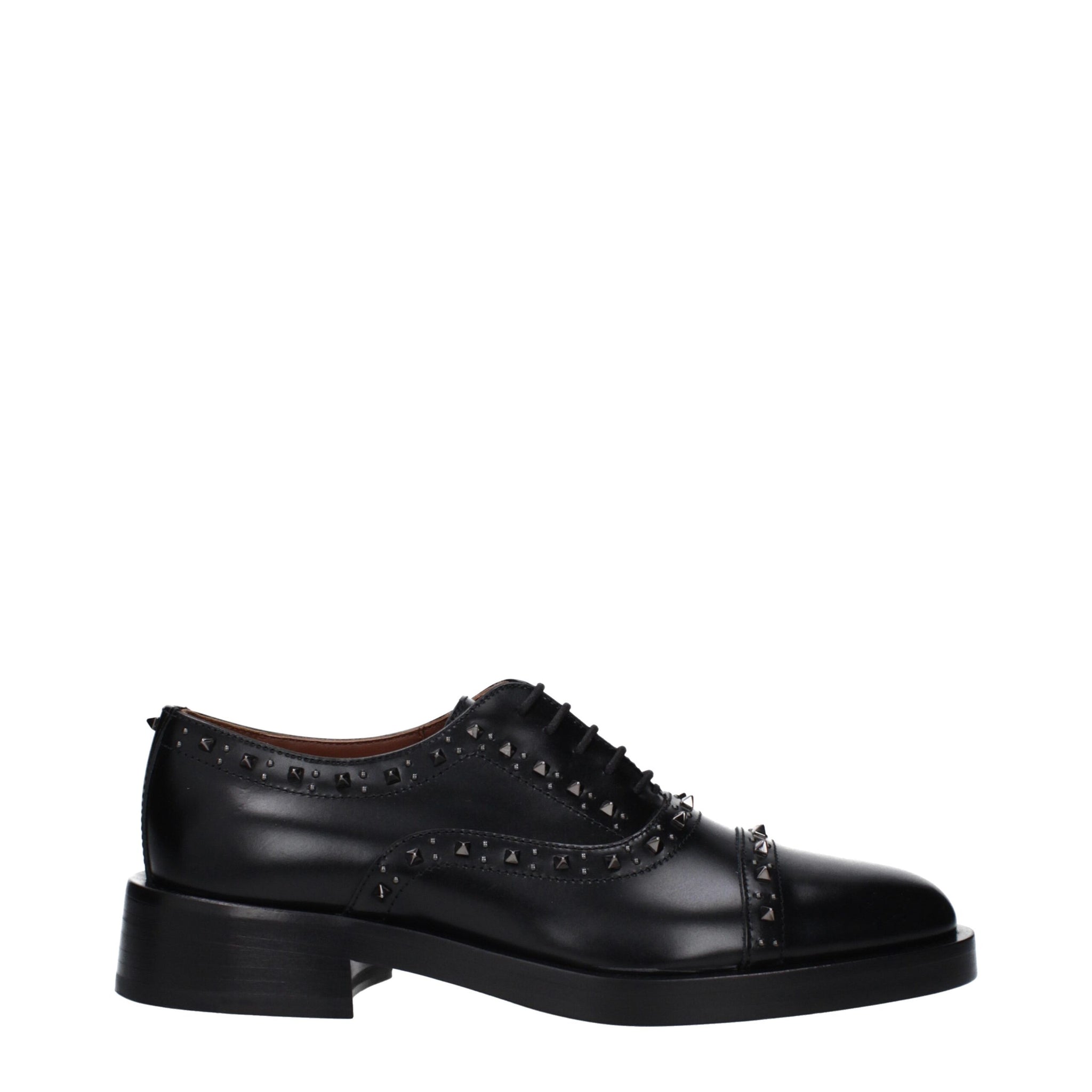 Black Leather Oxfords And Derbies