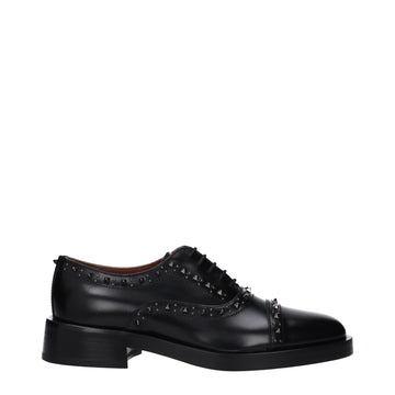 Black Leather Oxfords And Derbies