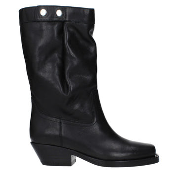 Black Leather Ankle Boots