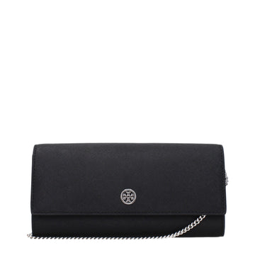 Black Leather Clutch Bag