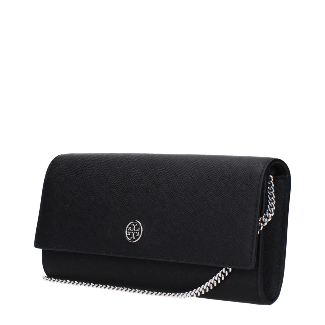 Black Leather Clutch Bag