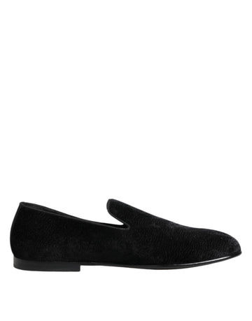 Black Jacquard Loafers Formal Men Dress Shoes