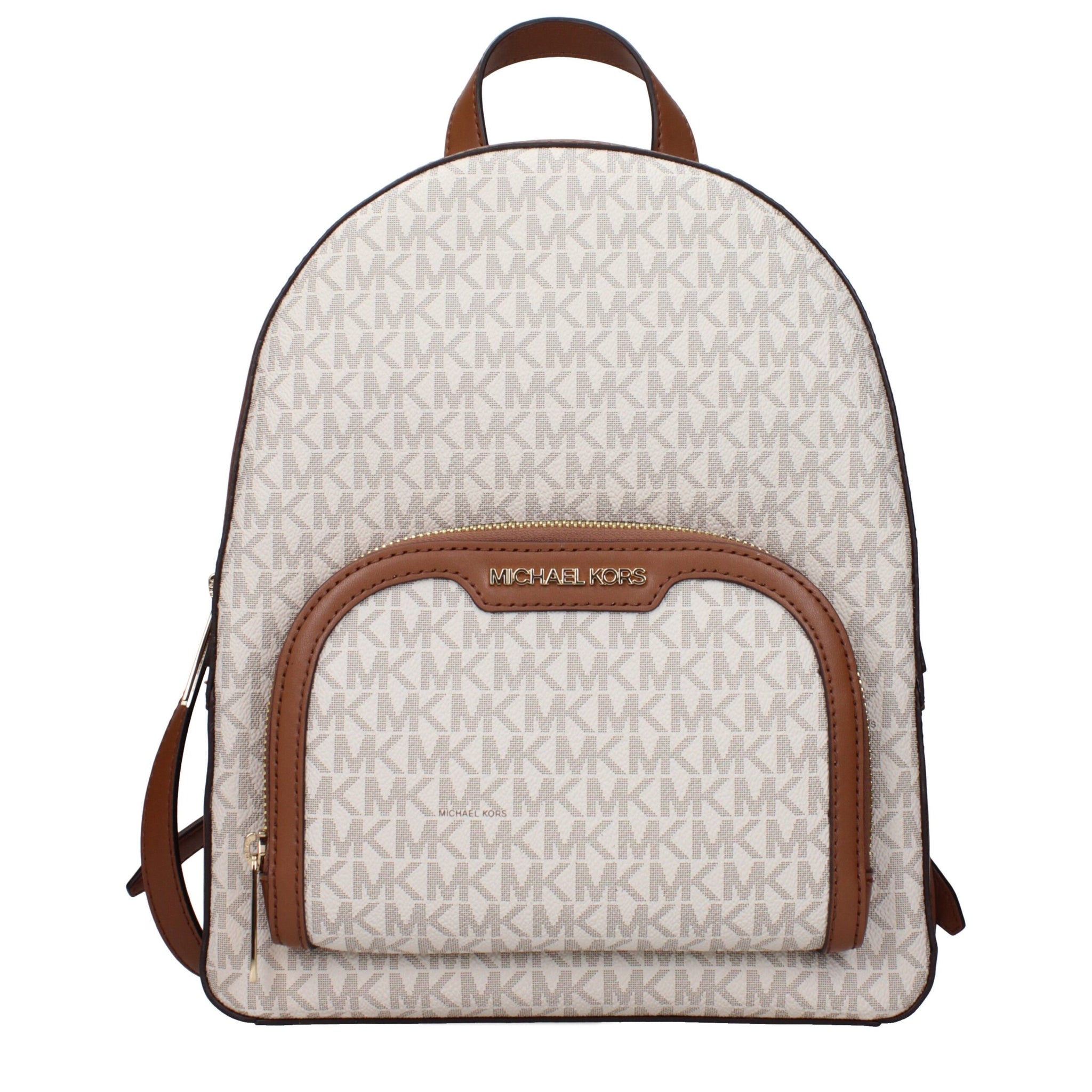 Beige Fabric Backpack