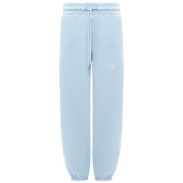 Blue Cotton Women Sweatpant