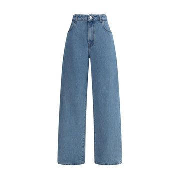 Blue Cotton Relaxed Fit Jeans