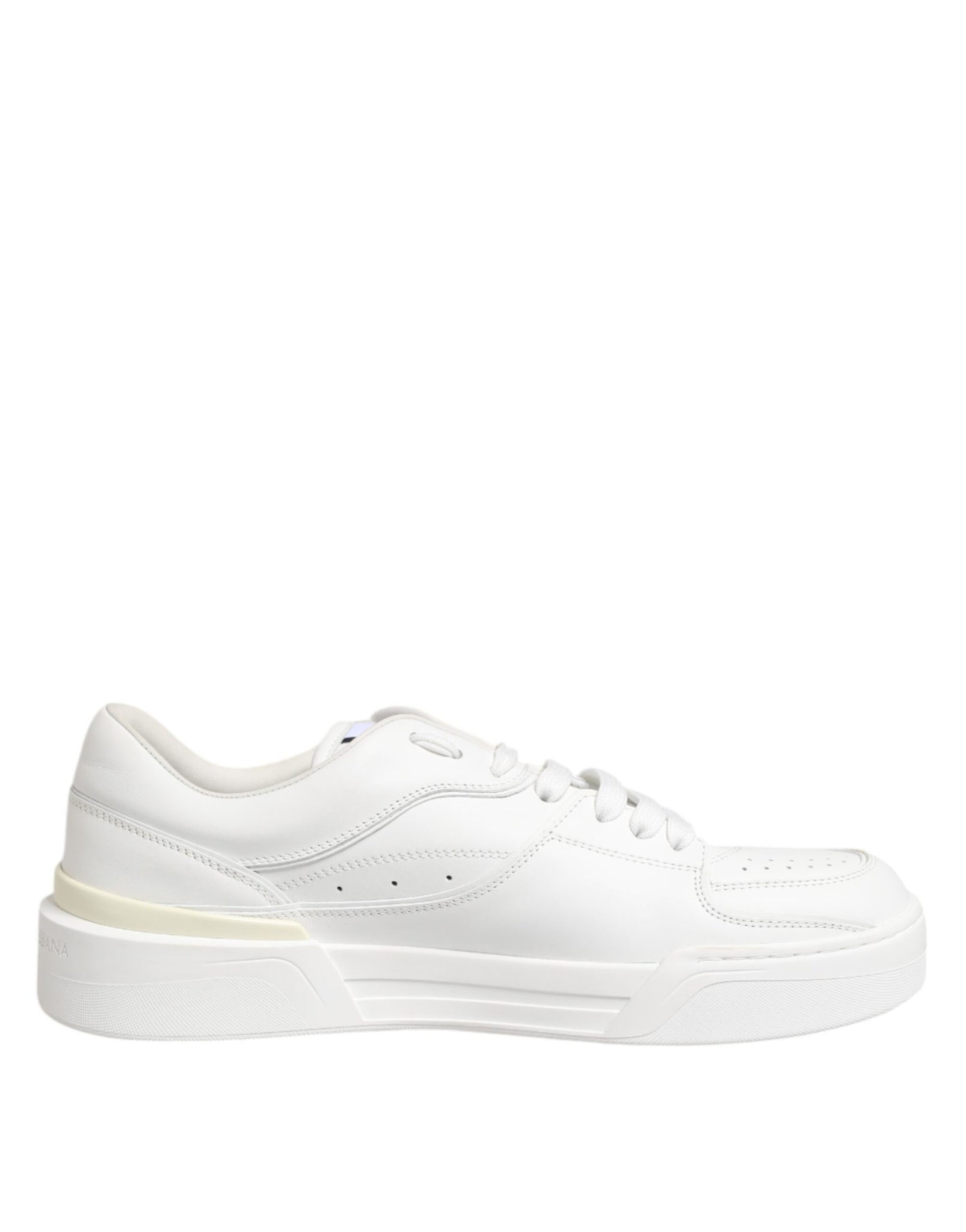 White Miami Leather Low Top Sneakers Shoes