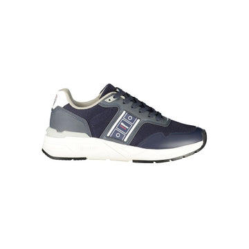 Blue Polyester Men Sneaker