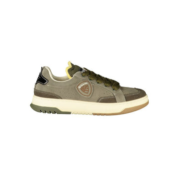 Green Leather Men Sneaker