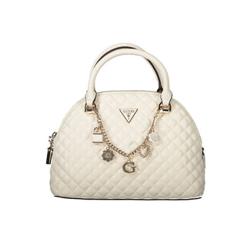 White Polyethylene Women Handbag