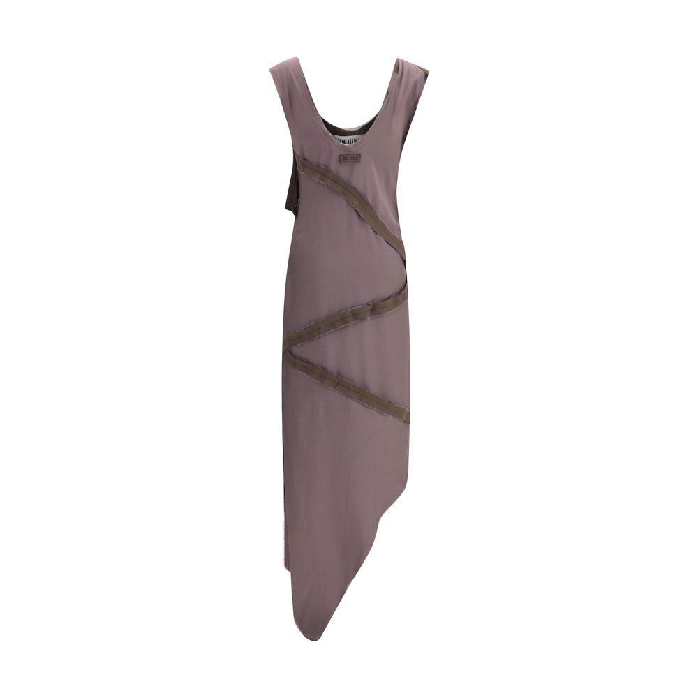 Brown Viscose Casual Dress