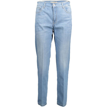 Blue Cotton Women Jeans