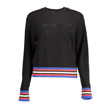 Black Polyester Sweater