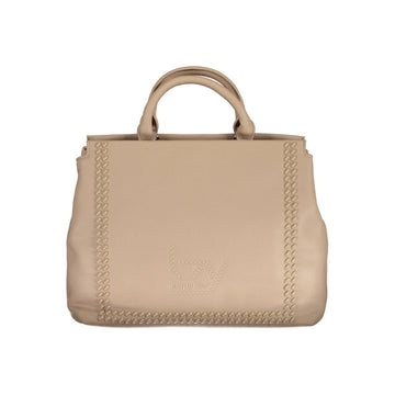 Beige Polyethylene Handbag