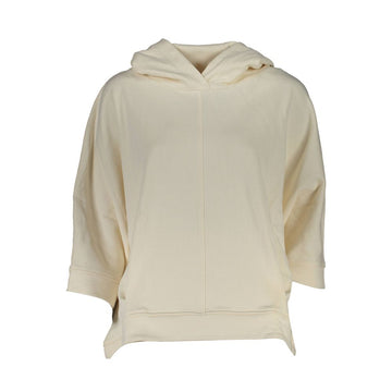 White Cotton Women's Hooded Sweater