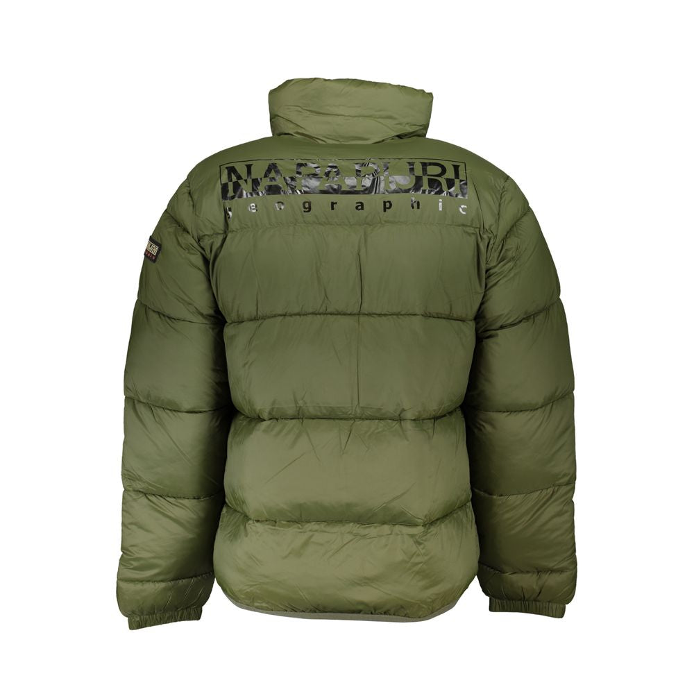 Green Polyamide Men's Jacket