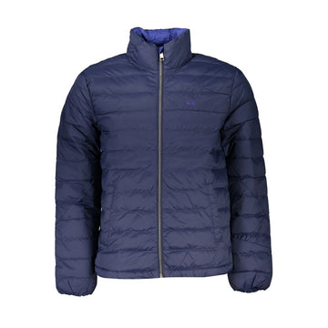 Blue Polyamide Men Jacket