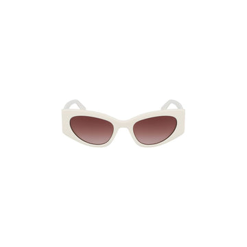 White Acetate Women Sunglasses