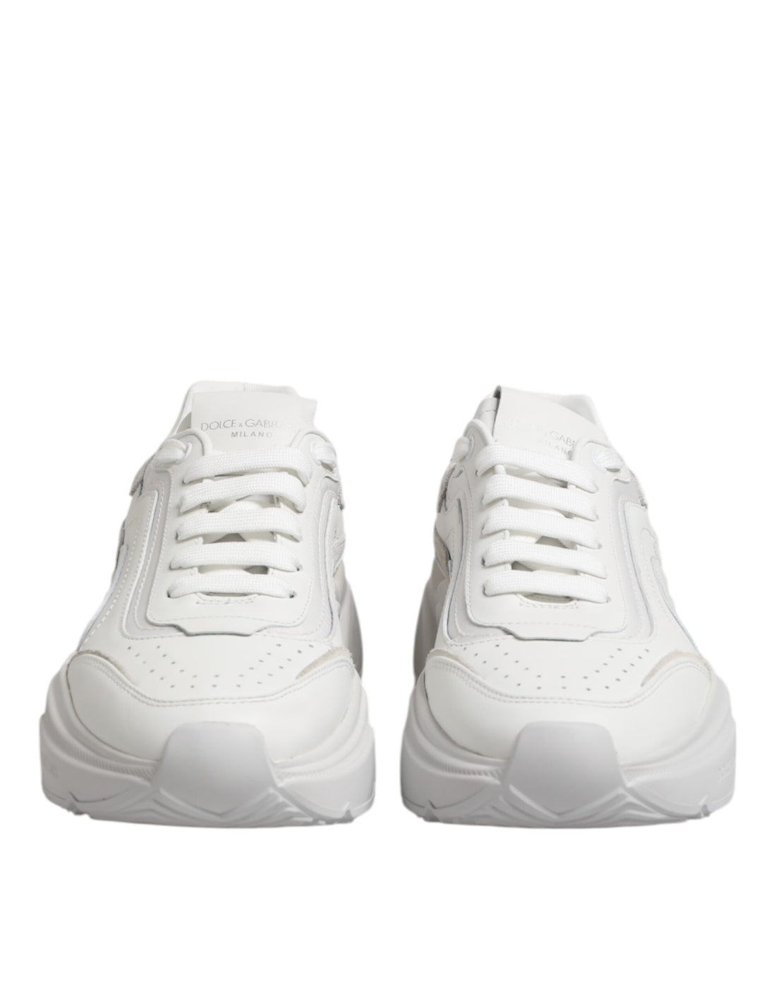 White Leather Daymaster Low Top Sneakers Shoes